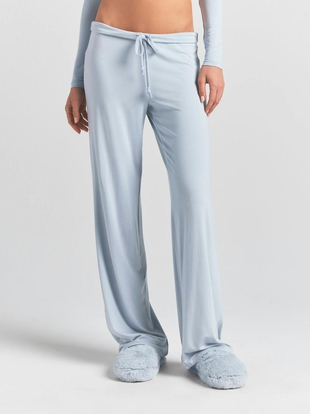 SKIMS Light Green Ribbed Lounge Pants Xl